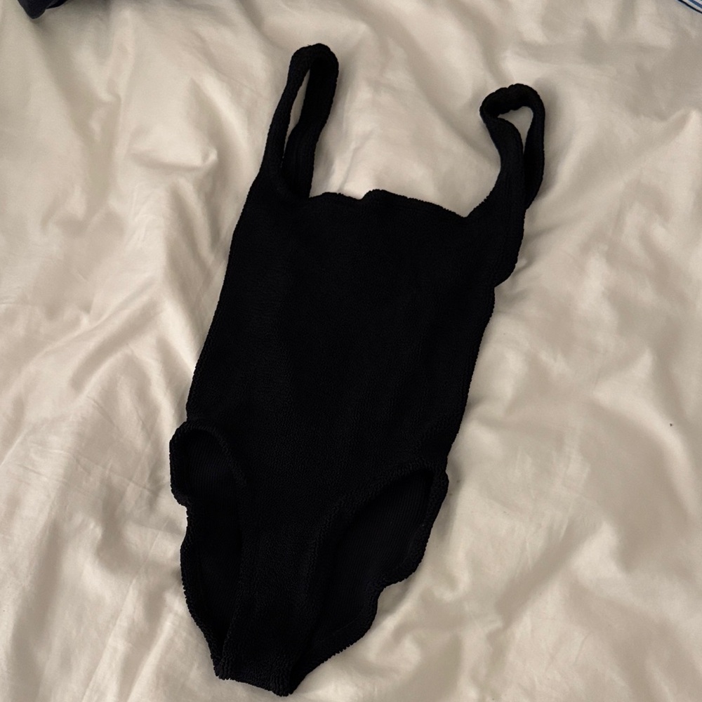 Hunza G Black One Piece Swimsuit